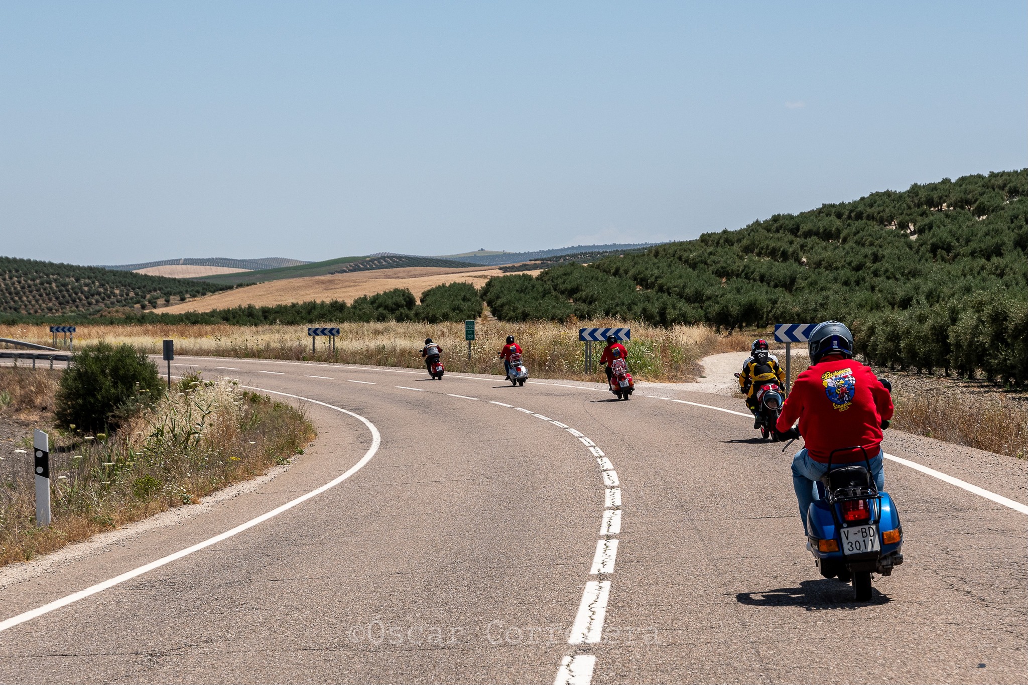 Vespas en ruta